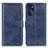 Leather Case Stands Flip Cover Holder A07D for Motorola Moto G 5G (2022) Blue