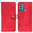 Leather Case Stands Flip Cover Holder A07D for Motorola Moto G40 Fusion Red