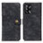 Leather Case Stands Flip Cover Holder A07D for Oppo A95 4G Black