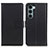 Leather Case Stands Flip Cover Holder A08D for Motorola Moto Edge S30 5G Black