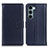 Leather Case Stands Flip Cover Holder A08D for Motorola Moto Edge S30 5G Blue