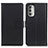 Leather Case Stands Flip Cover Holder A08D for Motorola Moto G Stylus (2022) 4G Black