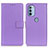 Leather Case Stands Flip Cover Holder A08D for Motorola Moto G41 Purple