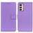 Leather Case Stands Flip Cover Holder A08D for Motorola Moto G42 Purple