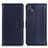 Leather Case Stands Flip Cover Holder A08D for Motorola Moto G50 5G Blue