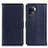 Leather Case Stands Flip Cover Holder A08D for Oppo A94 4G Blue