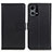 Leather Case Stands Flip Cover Holder A08D for Oppo Reno8 4G Black