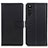 Leather Case Stands Flip Cover Holder A08D for Sony Xperia 10 III Black