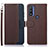 Leather Case Stands Flip Cover Holder A09D for Motorola Moto G Pure