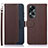 Leather Case Stands Flip Cover Holder A09D for Oppo A78 5G