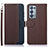 Leather Case Stands Flip Cover Holder A09D for Oppo Reno6 Pro 5G