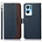 Leather Case Stands Flip Cover Holder A09D for Oppo Reno7 Pro 5G Blue