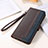 Leather Case Stands Flip Cover Holder A11D for Samsung Galaxy S23 5G Brown