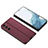 Leather Case Stands Flip Cover Holder AC1 for Samsung Galaxy S22 Plus 5G