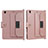 Leather Case Stands Flip Cover Holder AD1 for Apple iPad 10.2 (2020) Rose Gold