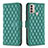 Leather Case Stands Flip Cover Holder B01F for Motorola Moto E40 Green