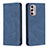 Leather Case Stands Flip Cover Holder B01F for Motorola Moto G Stylus (2022) 4G Blue