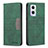 Leather Case Stands Flip Cover Holder B01F for OnePlus Nord N20 5G Green