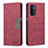 Leather Case Stands Flip Cover Holder B01F for OnePlus Nord N200 5G Red
