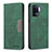 Leather Case Stands Flip Cover Holder B01F for Oppo A94 4G Green