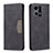 Leather Case Stands Flip Cover Holder B01F for Oppo F21s Pro 4G Black