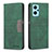 Leather Case Stands Flip Cover Holder B01F for Oppo K10 4G Green