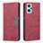 Leather Case Stands Flip Cover Holder B01F for Oppo K10 4G Red