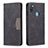 Leather Case Stands Flip Cover Holder B01F for Samsung Galaxy A11 Black