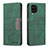 Leather Case Stands Flip Cover Holder B01F for Samsung Galaxy A12 Green