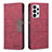 Leather Case Stands Flip Cover Holder B01F for Samsung Galaxy A23 5G Red