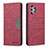 Leather Case Stands Flip Cover Holder B01F for Samsung Galaxy A32 4G Red