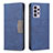 Leather Case Stands Flip Cover Holder B01F for Samsung Galaxy A33 5G Blue