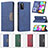 Leather Case Stands Flip Cover Holder B01F for Samsung Galaxy A41