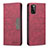 Leather Case Stands Flip Cover Holder B01F for Samsung Galaxy A41 Red