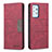 Leather Case Stands Flip Cover Holder B01F for Samsung Galaxy A52 4G Red