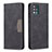 Leather Case Stands Flip Cover Holder B01F for Samsung Galaxy M40S Black