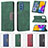 Leather Case Stands Flip Cover Holder B01F for Samsung Galaxy M52 5G