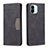 Leather Case Stands Flip Cover Holder B01F for Xiaomi Redmi A1 Black