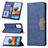 Leather Case Stands Flip Cover Holder B01F for Xiaomi Redmi Note 10 Pro Max