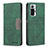Leather Case Stands Flip Cover Holder B01F for Xiaomi Redmi Note 10 Pro Max Green