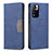 Leather Case Stands Flip Cover Holder B01F for Xiaomi Redmi Note 11 Pro+ Plus 5G Blue