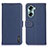 Leather Case Stands Flip Cover Holder B01H for Huawei Honor 60 Pro 5G Blue