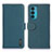 Leather Case Stands Flip Cover Holder B01H for Motorola Moto Edge 20 5G Green