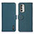 Leather Case Stands Flip Cover Holder B01H for Motorola Moto G Stylus (2022) 4G Green