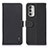 Leather Case Stands Flip Cover Holder B01H for Motorola Moto G Stylus (2022) 5G Black