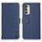 Leather Case Stands Flip Cover Holder B01H for Motorola Moto G Stylus (2022) 5G Blue