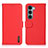 Leather Case Stands Flip Cover Holder B01H for Motorola Moto G200 5G Red