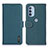 Leather Case Stands Flip Cover Holder B01H for Motorola Moto G41 Green