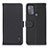 Leather Case Stands Flip Cover Holder B01H for Motorola Moto G50 Black