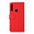 Leather Case Stands Flip Cover Holder B01H for Motorola Moto One Fusion Plus Red